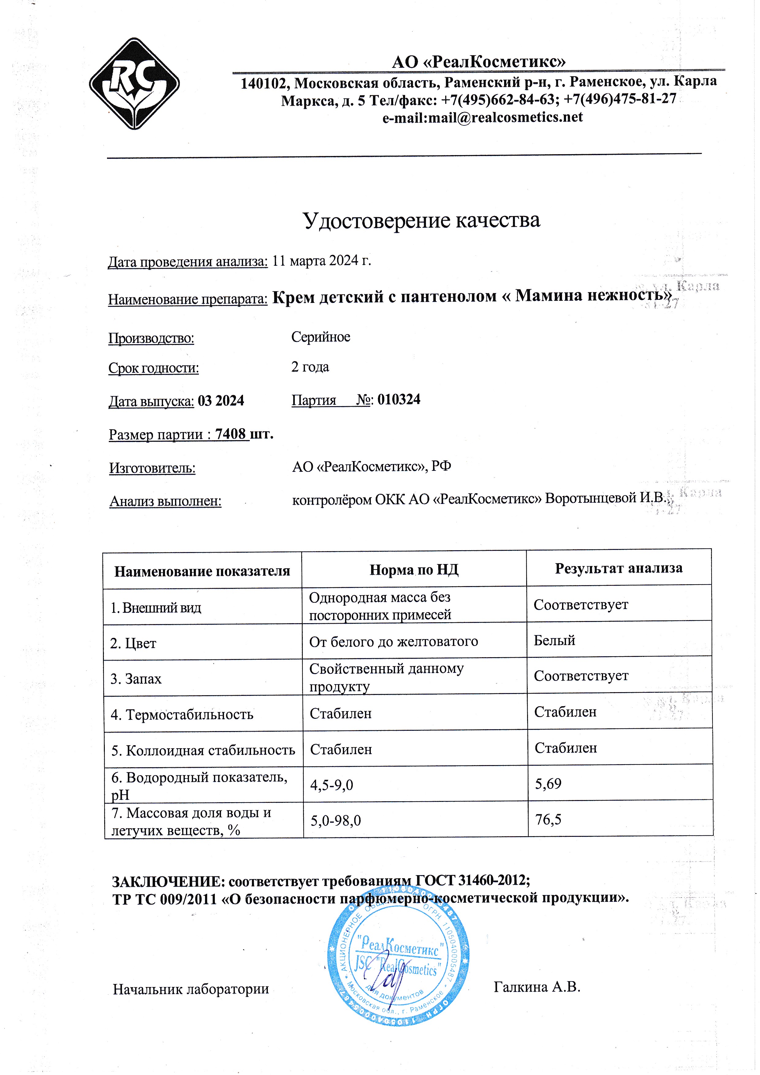 Паспорт №032024